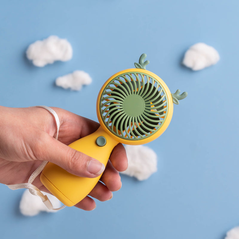 Portable USB Rechargeable Mini Handheld Fan | Lightweight Personal Cooling Fan | Strong Airflow | Portable Summer Cooling Fan