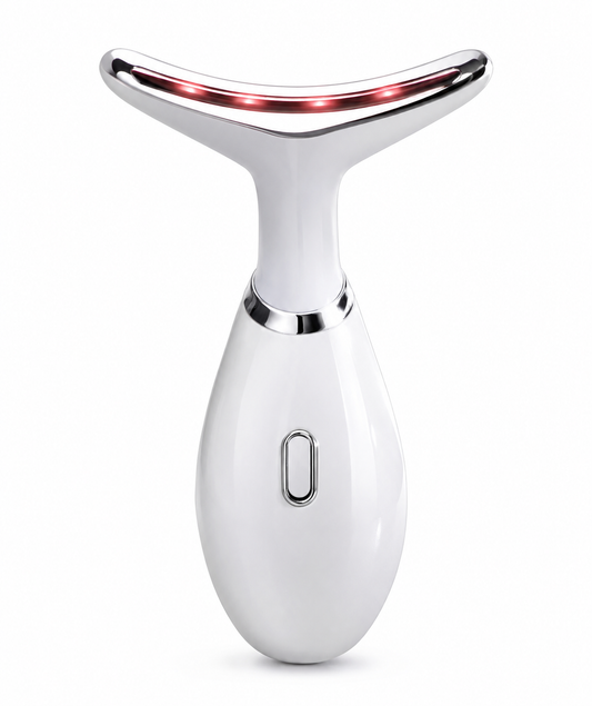 Neck Lifting And Tightening Massager EMS Microcurrent Face And Neck Device With LED Light