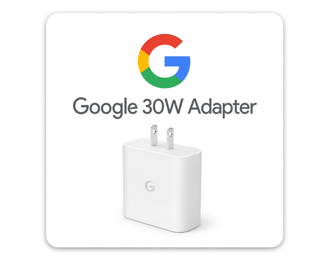 Google 30W USB-C Power Adapter – High-Speed Fast Charging Wall Charger