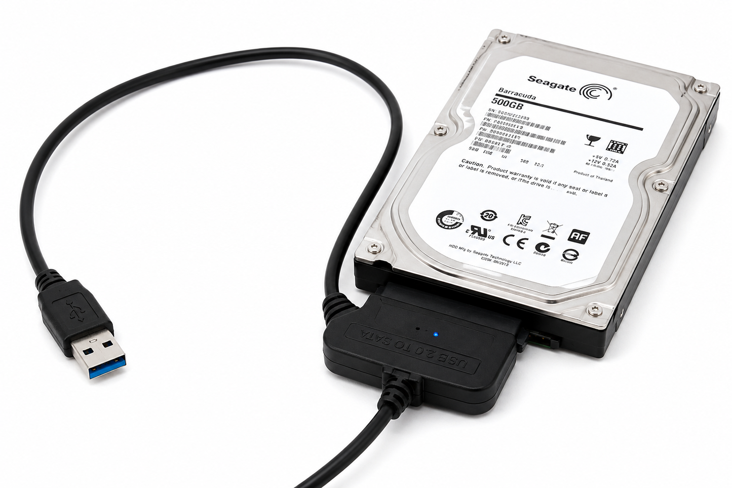 USB 2.0 to SATA HDD Adapter Cable